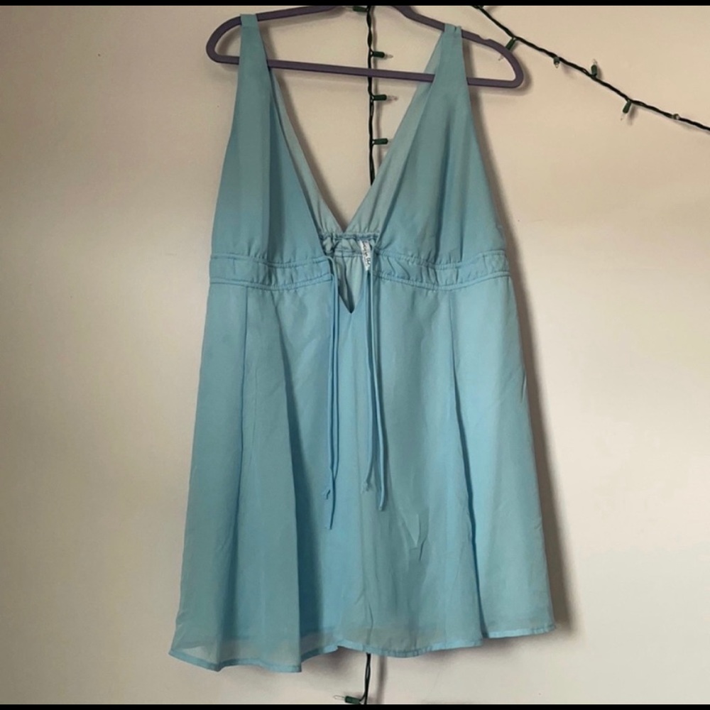 Lucy in the sky babydoll dress in sky blue